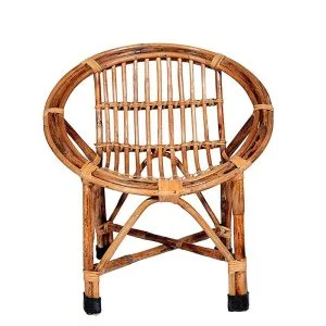 Cane Chair for Kids (Brown) – Eco-Friendly, Handcrafted, Durable & Lightweight Seating