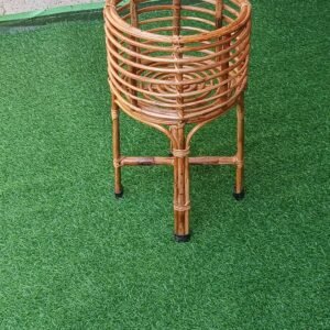 Cane Bamboo Planter Stand for Home Indoor, Outdoor, Living Room, Balcony, Garden(12 * 12 * 20 IN)