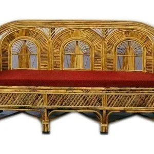 Cane Five Seater Sofa Set with Table - Rajdarbaar