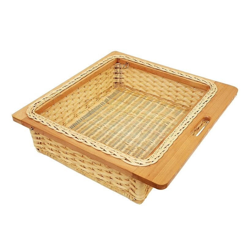 Bamboo Cane Basket For Modular Kitchen Food Storage Basket, Basket