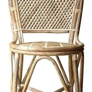 Cane Dining Chair with Cushion | Office | Balcony | Garden | Livingroom | Indoor & Outdoor Chair for Adults