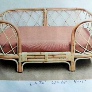 Bamboo Cane PET Bed for Dogs,Cats with Foam