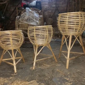 Elegant Cane Planter Stand Set of 3