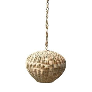 Cane Hanging Round Lamp Shade (PACK OF 2)