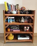 Wood Bamboo Shoe Rack, Books Rack, Multi Purpose Rack, Kitchen rack,4-Tier Bamboo Rack