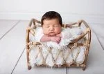 Cane Posing Basket for Baby Photography Photoshoot, Bamboo Cane posing Square basket for Baby Photography Photoshoot, Prop basket (BASKET)