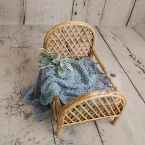 Newborn Bed Photography Prop, Cane Bamboo Doll Bed, Infant Girl Photography Props, Baby Girl Bed