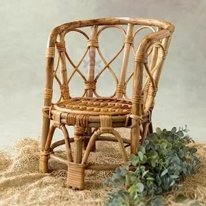 Bamboo Cane Newborn Photography Chair, Posing Basket for New Borns, Sitter, Baby Basket Photography Photoshoot, Newborn Baby Photo Prop Chair, Basket for Baby Photoshoot