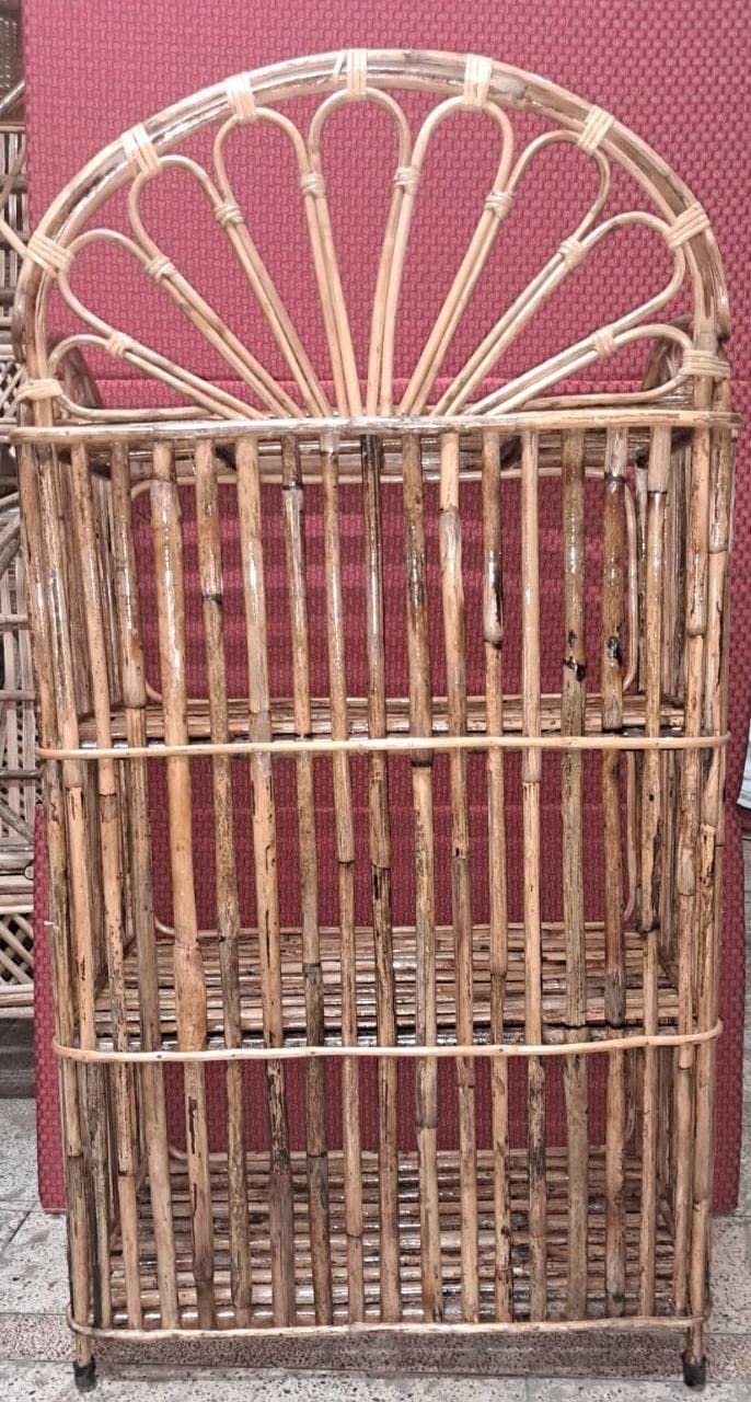 Cane Book Rack Cane Bamboo Books Rack, Shoe Rack, Cloth Rack, Multipurpose Rack(4 ...