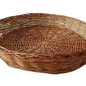 Multipurpose Handmade Eco Friendly Round Deep Cane Bamboo Basket | Hamper Chocolate Dry Fruit and Fruits Packing Basket - Size (16x16) inches