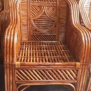 Cane Chair (Kursi) for Garden, Living Room, Home, Dining Room, Bedroom, Kitchen, Office, Outdoor, Cafe, Restaurant Balcony (Diya/Jaal)