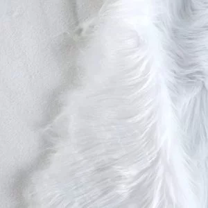 Soft & Cozy Fur Rug for Baby Photography – White (1 Meter)