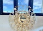 Cane Round Wall Mirror Frame - Versatile Decor for Any Room