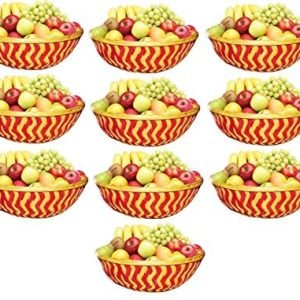 Bamboo Basket for Home, Kitchen,Vegetable Basket, Fruit Basket, Flower Basket, Roti Storing,Wedding And Festival Gift Packaging,Hotel room basket (Pack of 10)
