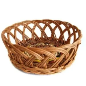 Cane Round Basket for Festival Gift Packing, Dry Fruit Basket, Fruit Basket,Storage Baskets, Wedding Baskets, Dinning Table basket(Pack of 2)