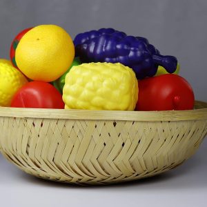Bamboo Basket for Home, Kitchen,Vegetable Basket, Fruit Basket, Flower Basket, Roti Storing,Wedding And Festival Gift Packaging,Hotel room basket (Pack of 5)