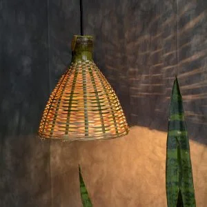 Handmade Bamboo Hanging Lamp Shade for Dining Room, Living Room, Corrido, Bar, Restaurant, Coffee house,Ceiling Lamp Shade