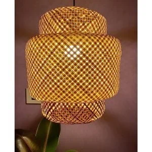 Bamboo Hanging Lamp Shades,Pendent Lamp Shade,Hanging Lights for Dining Room, Living Room,Hotel,Cafe,Home Corrido, Bar, Restaurant, Coffee house (16inch)