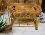 Cane Table, Coffee Table,Tea Table, Serving Table, Center Table for Living Room(Glass not Included)(RAJ)