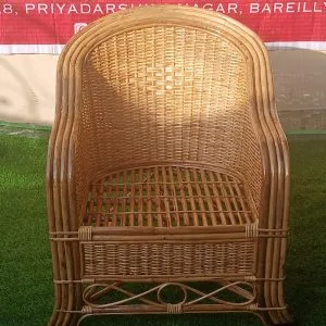 Bamboo Cane Sofa Chair for Living Room, Balcony, Garden, Indoor & Outdoor – Stylish & Comfortable Seating