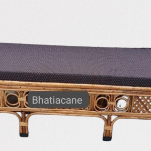 Cane 3-Seater Couch Diwan Sofa Settee | Sofa Cum Bed for Living Room and Office | Three-Person Sofa
