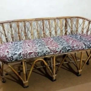 Cane Sofa with Cushions – Perfect for Home, Office, Garden, Hotel & Outdoor Spaces