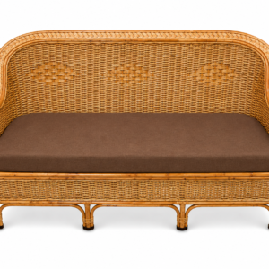5 ft Cane Sofa Cum Couch (3 Seater) with Cushions – Perfect for Home, Office, Garden, Hotel, and Outdoor Use