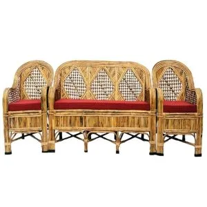 Cane Sofa Set with Table – Perfect for Home, Office, Living Room, Balcony, Garden & Outdoor Spaces(patang)