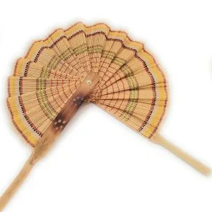 Handmade Woven Bamboo Hand Fan, Decorative Hand Fans, Folding Hand Fan for Summer(pack of 2)