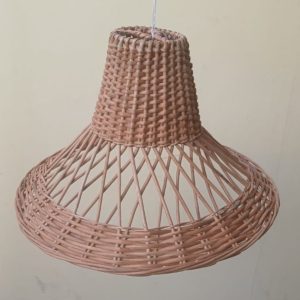 Elegant Cane Hanging Lamp Shade – Perfect for Dining Rooms, Living Rooms, Bars & Restaurants