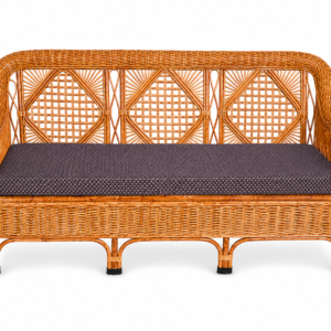 Cane Three Seater Sofa with Cushion – Stylish & Comfortable Couch for Home, Living Room, Garden, Office, Resorts & Hotels