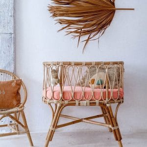 Rattan Baby Crib | Handmade Bamboo Cane Palna for Newborns | Baby Cradle & Sleeping Bed for 0-3 Years | Eco-Friendly Infant Bassinet
