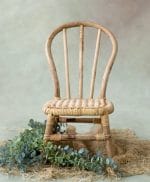 Handmade Bamboo Windsor Cane Chair for Photoshoot Props & Styling