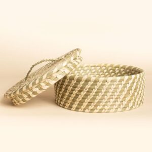 Bamboo Roti Basket 8 Inch | Chapati & Fruits Basket | Multipurpose Serving & Storage Basket