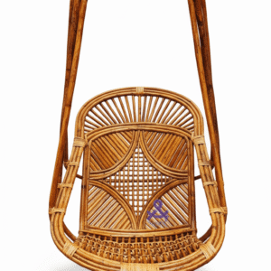 Bamboo Cane Swing Chair for Adults with Chain and Cushion